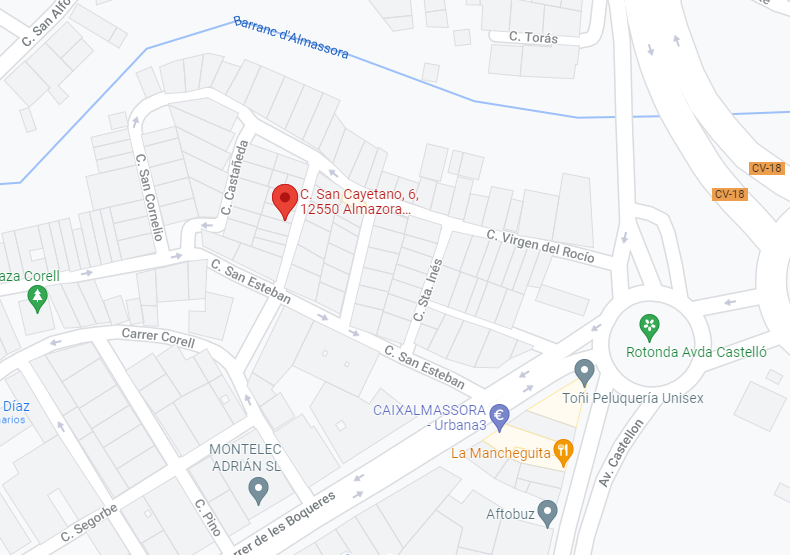 Promoción de 6 viviendas en la calle San Cayetano, 6, ejecutada al 46% en Almazora (Castellón). FR 41.822 - 41.827. RP Villarreal nº2.