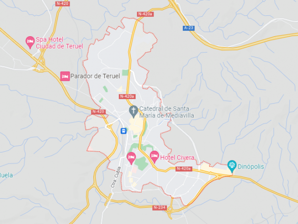 100% de finca urbana en Teruel. FR: 23717, RP: Teruel.